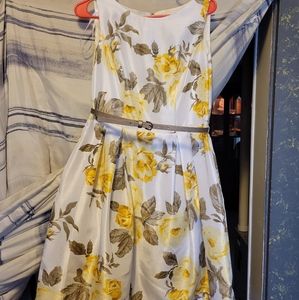 J. Howard yellow rose dress